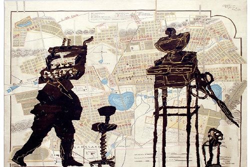 William Kentridge Tapestry, one of ten that will be shown at PMA in December.