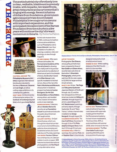 Art and Auction magazine, July 2007. Click it to see it big then click all sizes to read it.