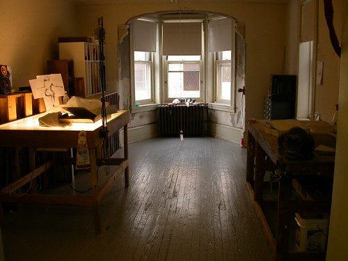 Judith's studio in her house in South Philadelphia.