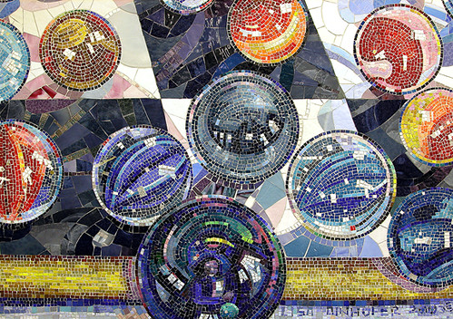 Losing my Marbles (2003), Lisa Dinhofer, 42nd Street−Port Authority Bus Terminal, A,C,E lines. Commissioned and owned by Metropolitan Transportation Authority Arts for Transit. Photo: Rob Wilson. 