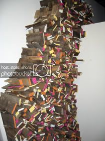 Daniel Petraitis' stack of pallets.