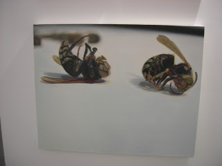 Mark Dennis Wasps oil on canvas, at Carl Hammer Gallery (Chicago)