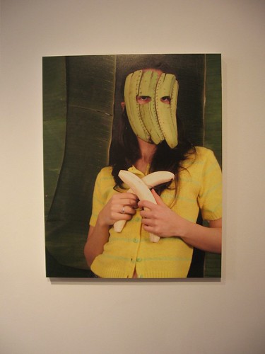 Andria Bibiloni's self-portrait as banana-weilding muchacha