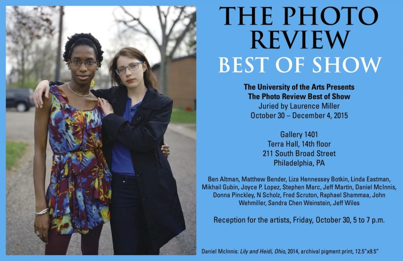 Photo Review Best of Show poster, University of the Arts Gallery 1401
