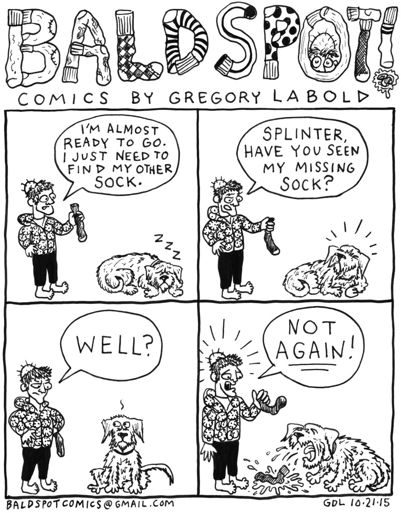 Gregory Labold Bald Spot Comics the Missing Sock