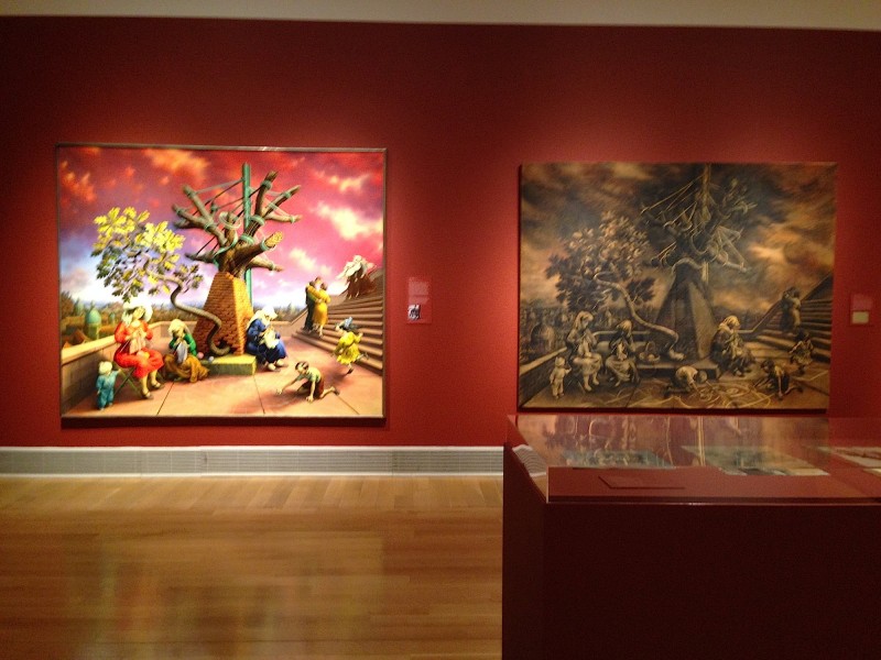 Peter Blume "Tasso's Oak," shown installed at PAFA in 2015