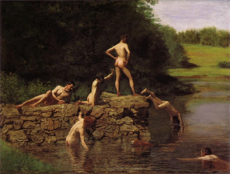 Thomas Eakins' Swimming Hole painting