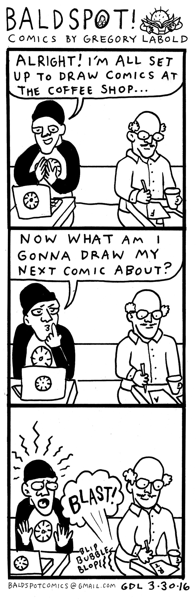 Gregory Labold Bald Spot comics