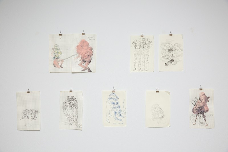 Firelei Báez, Untitled (Ciguapa Studies), 2013. Ink and gouache on paper. Photograph courtesy of Taller Puertorriqueño. 