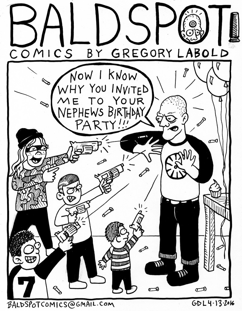Gregory Labold Bald Spot Comics