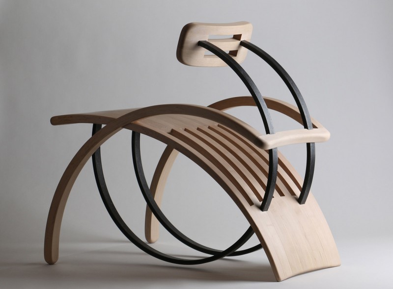 Michaela Crie Stone, Gigi chair, maple and steel