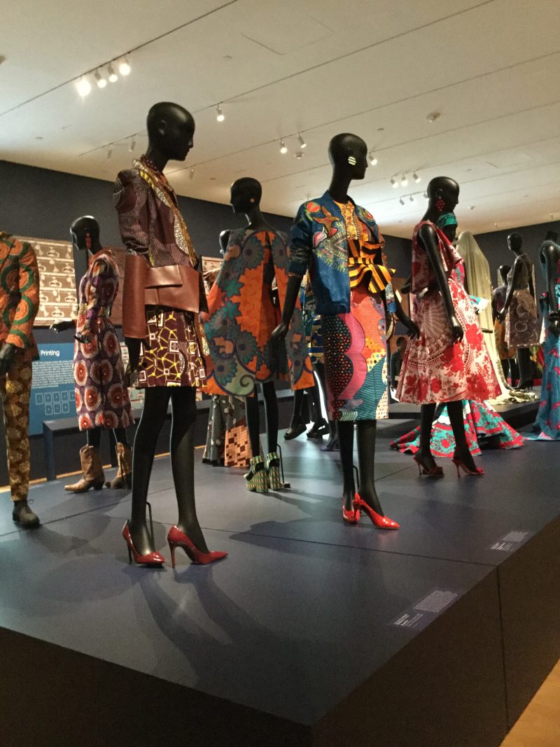 fashion display in a museum