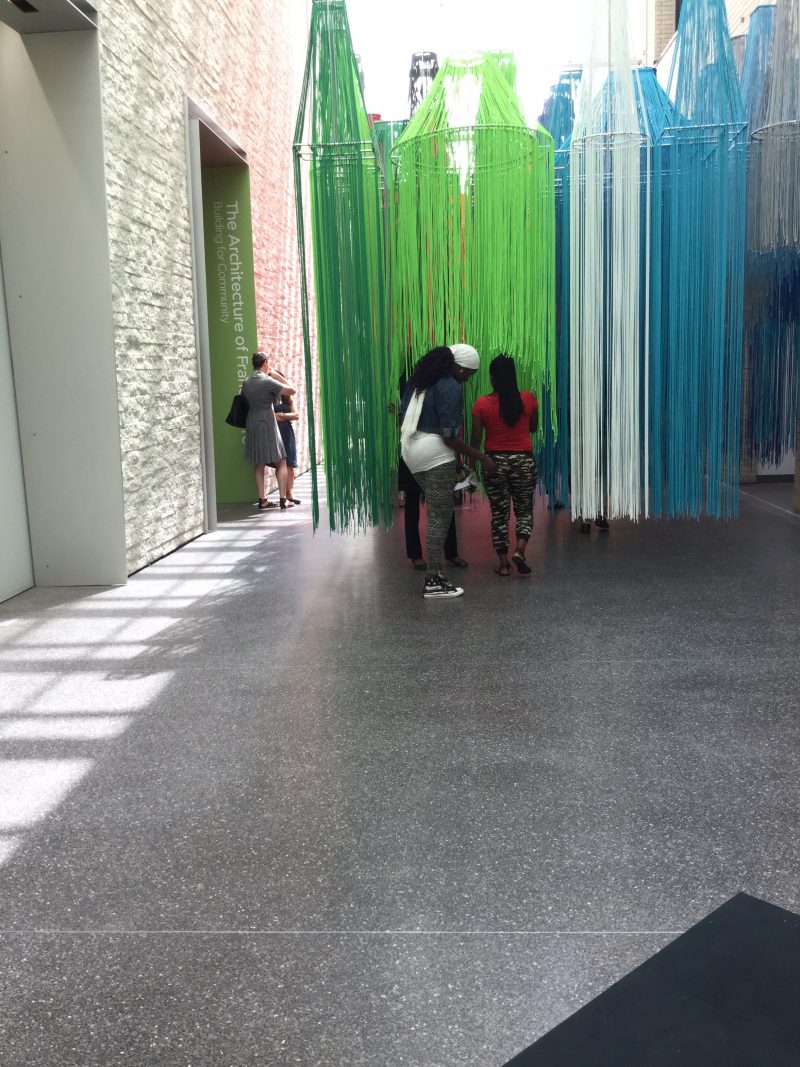 Francis Kéré, installation at the Philadelphia Museum of Art, Perelman, part of Creative Africa