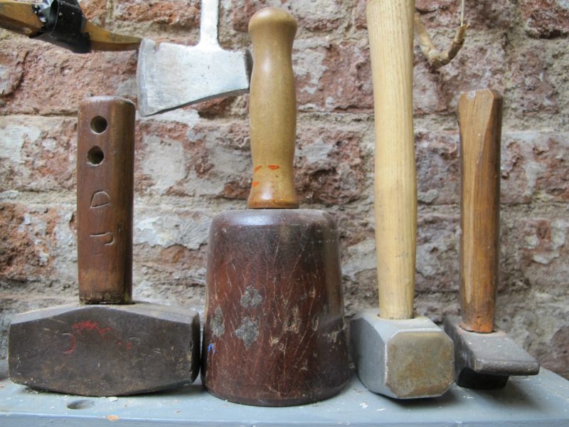 José de Creeft’s stone carving tools.
