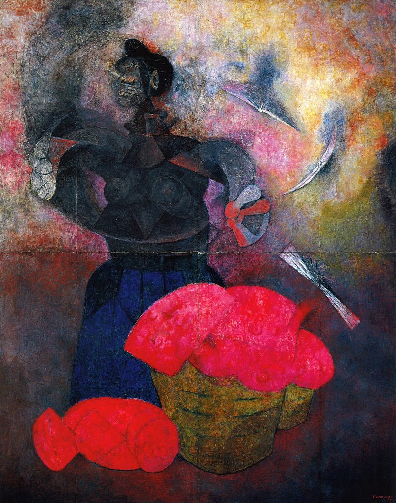 Rufino Tamayo, "Homage to the Indian Race," (1952), Acervo CONACULTA-INBA, Museo de Arte Moderno, (c) Rufino Tamayo/Visual Artists and Galleries Association, New York.