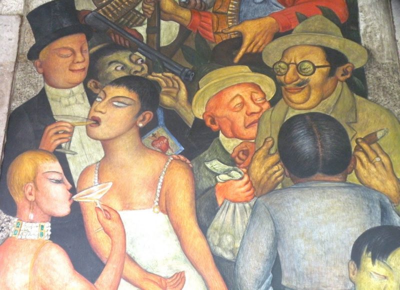 Diego Rivera, detail from "Orgy," from the fresco cycle "This is How the Proletarian Revolution Will Be" (1928-29), Ministry of Public Education, Mexico City.