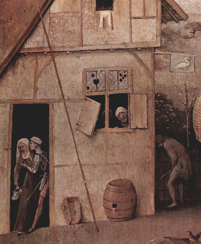 Hieronymous Bosch detail of "The Wayfarer"