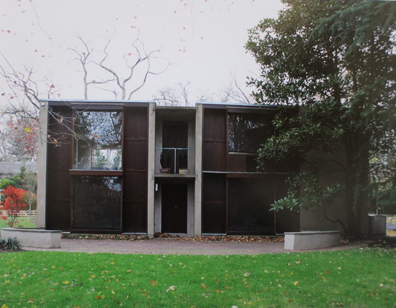 “MARGARET ESHERICK HOUSE,” Louis Kahn, 1961, Chestnut Hill, Philadelphia. Digital Print, 8.5” x 11.” Image courtesy of the artist; photograph by The Galleries at Moore. 