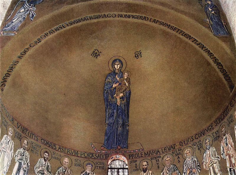 Madonna and child, mosaic (11th century), Basilica di Santa Maria Assunta di Torcello