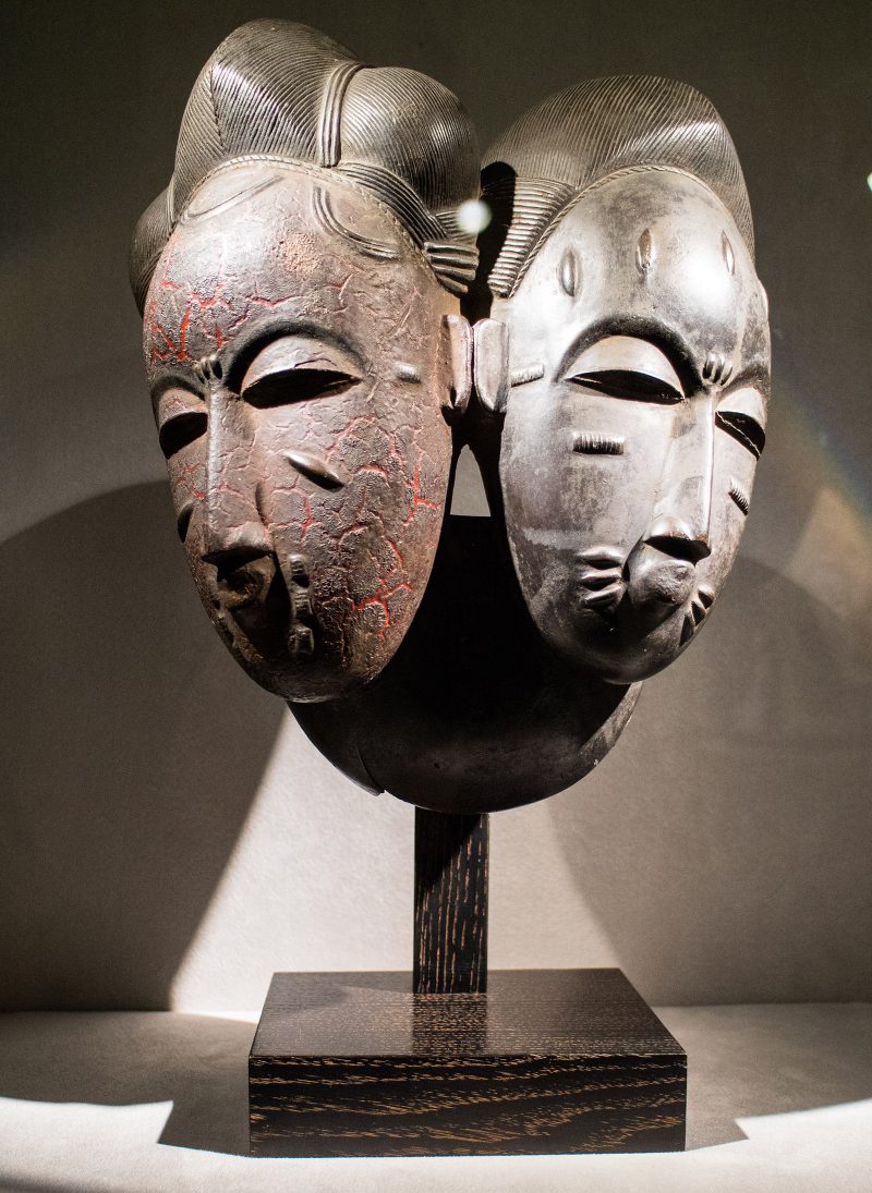 Nda (twin) mask from Ivory Coast