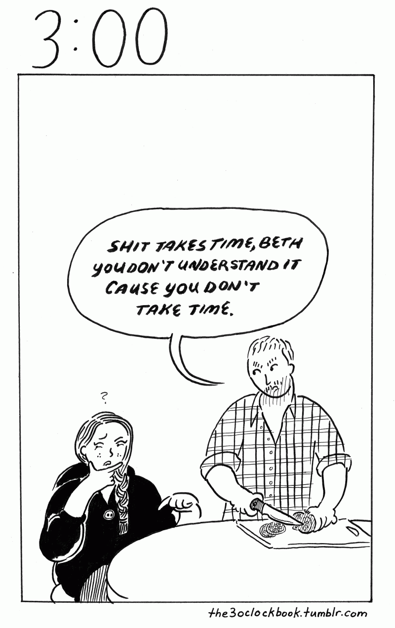 Beth Heinly, The 3:00 Book, comic