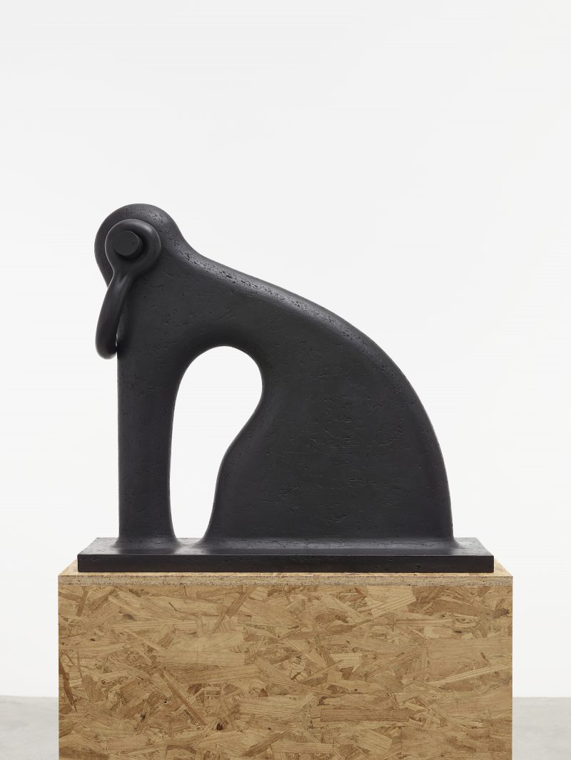 Martin Puryear, Shackled, 2014. Iron. 27 1/2 x 30 5/8 x 8 3/8 inches; 70 x 78 x 21 cm. © Martin Puryear, Courtesy Matthew Marks Gallery