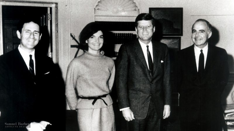 Gian Carlo Menotti, Jacqueline Kennedy, John F. Kennedy, and Samuel Barber