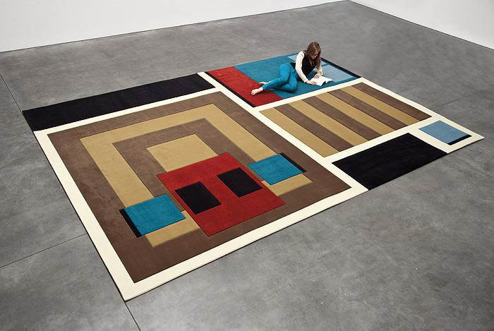 (Artist referenced in essay) Andrea Zittel, A-Z Carpet Furniture: Cabin, 2012 Nylon carpet 144 x 192 inches. Image courtesy of Institute of Contemporary Art.