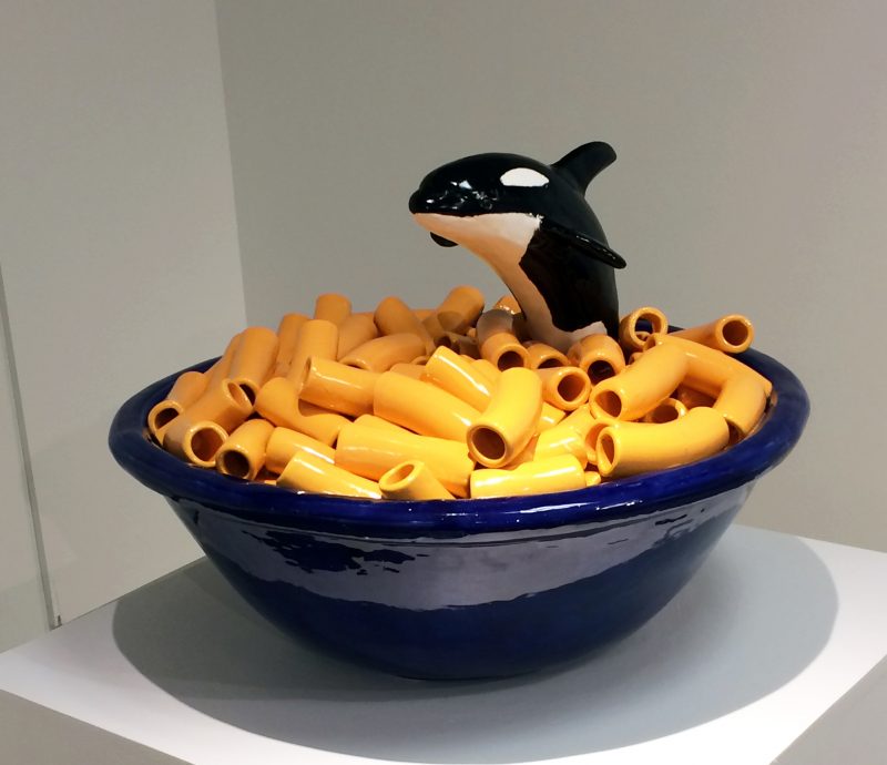 Peter Morgan, M(Orca)roni and Cheese, Low-fire Ceramic, 18" x 20" x 20" 2017 