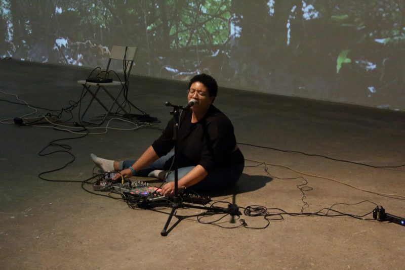 Antonia performing at Human Festival. Image courtesy of Icebox Project Space.