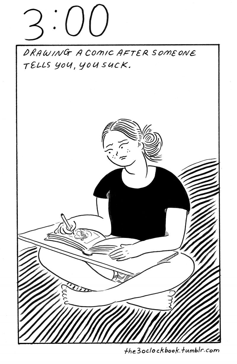Beth Heinly comic, The 3:00 Book