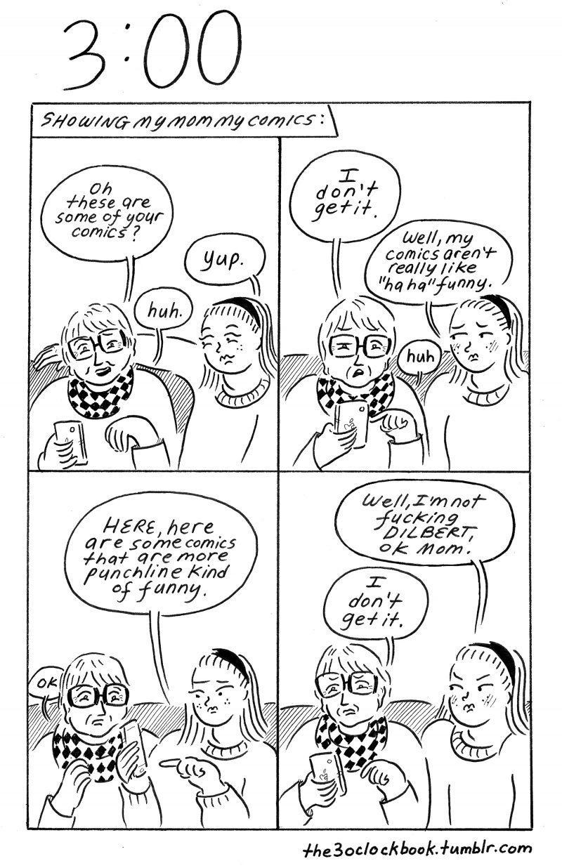 Beth Heinly comic, The 3:00 Book