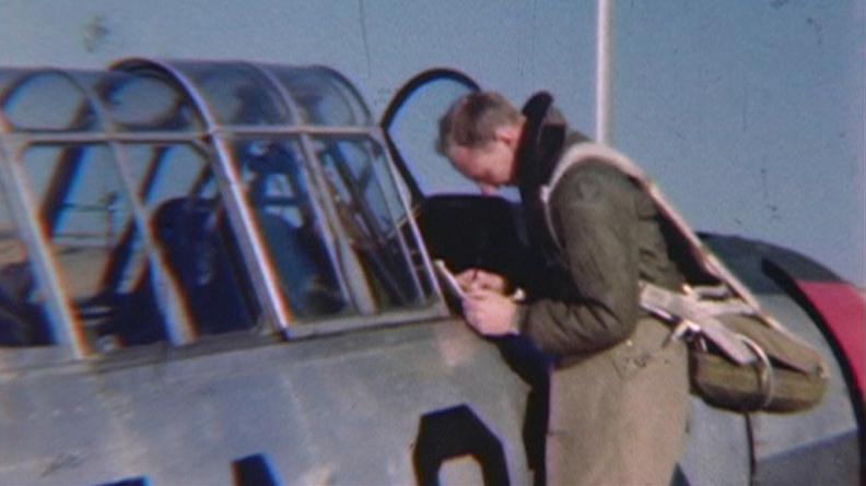 Scene from Norm's video about fighter jets. Norm's grandfather, Wally, was a fighter pilot.
