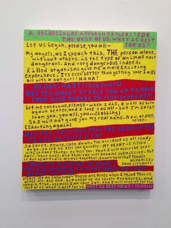 John O'Connor, What is Best For Us, at Pierogi, Pier 94, The Armory Show