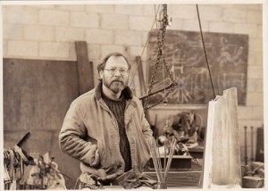 Jake in his shop in the 70s.