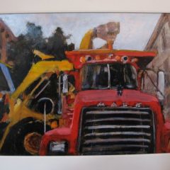 Bartram's garden of art 7 Ed Bronstein, Mack & Friend at Work, 2007, oil