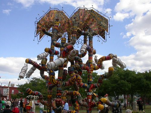 Martina Johnson Allen's Flight of the Songbird, detail, honoring Tammy Terrell.