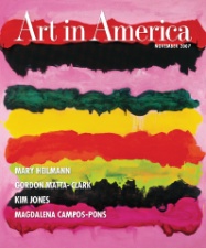 Cover of this month's Art in America, which features us!!!