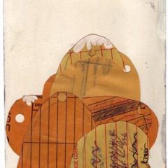 Jeff Feld, "66 West 12th," 2006. Inter-office mail envelope, ink, enamel, 10 x 7 inches.