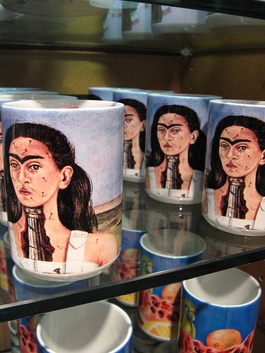 Speaking of mugs, how'd you like to look at Frida's mug, pierced all over with nails, while you're trying to sip your morning java. This will jolt you awake.
