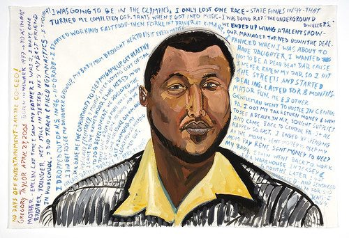 Portrait of Gregory Taylor, April 24, 2008, by Daniel Heyman