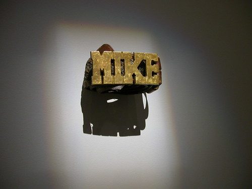 Mike belt buckle from the Mike immersion at ICA.