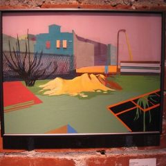 Gerold Mooney, Banshee, mixed media on plexi