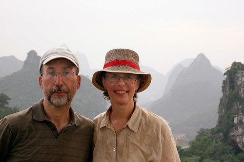 Blaise Tobia and Virginia Maksymowicz in Guilin China. Picture provided by the artists.