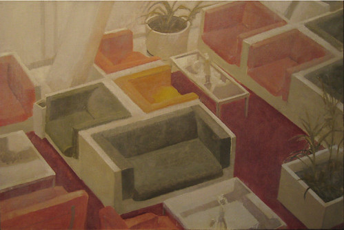 Mark Shetabi. Caspian Sea Hilton, oil on linen. 2008. 20 x 30 inches