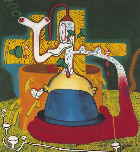 Donald Duck Crucifixion, 1964; Oil on canvas, 63 x 59 inches (160 x 150 cm); Collection of Karin E. Tappendorf