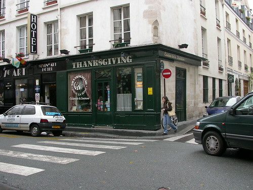 Photo from my 2006 trip to Paris. We stumbled on this place in the Marais the day after Thanksgiving...