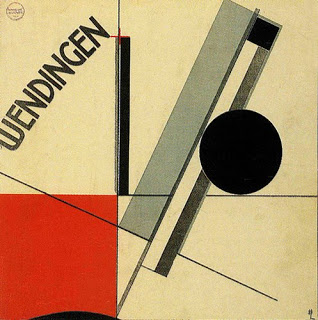 El Lissitzsky front cover of Wendingen IV, no. 11 (1921); the National Gallery of Art has the entire cover whose design wraps from front to back.