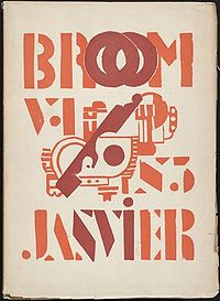 Cover from the third issue of ‘Broom,’ Jan. 1922; woodcut by Fernand Léger