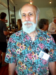 Stephen Perloff, editor of the Photo Review at the garden party